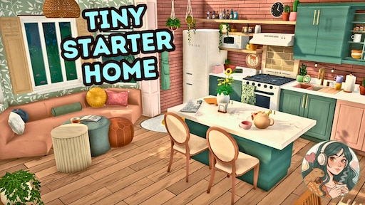 Cozy Colorful Starter Home — Paralives Lots and Houses mod screenshot by zoibean
