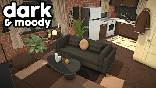 Dark & Moody Apartment — Paralives Lots and Houses mod preview by Gryphi