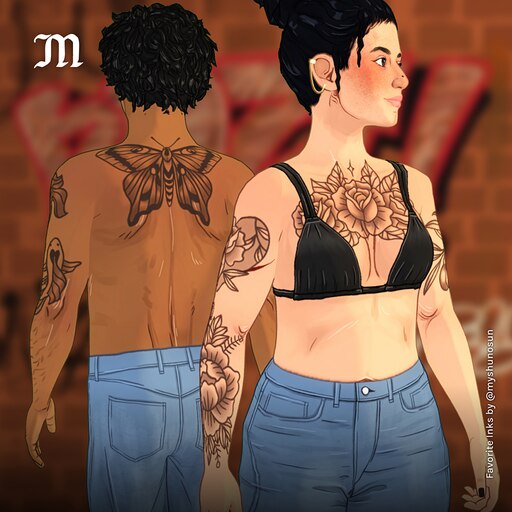 Favorite Inks — Paralives Clothing Mods mod screenshot by myshunosun
