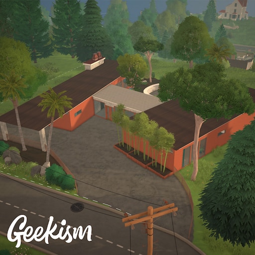 Mid-Century Californian Ranch — Paralives Lots and Houses mod screenshot by Geekism